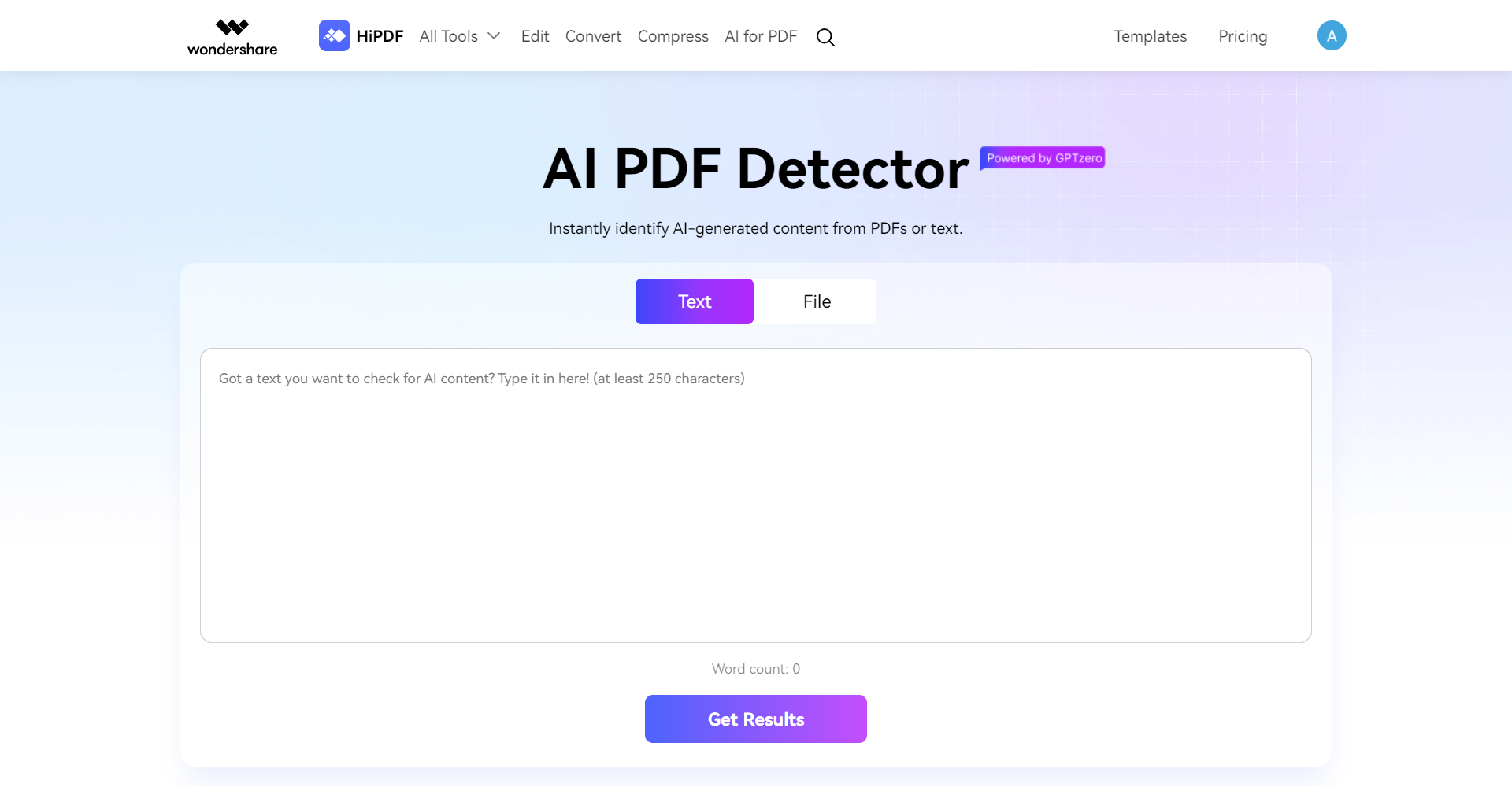 Hipdf AI Detector