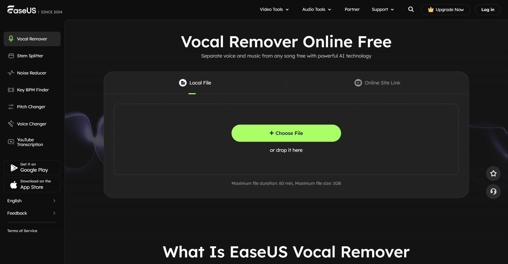 Easeus: vocal remover