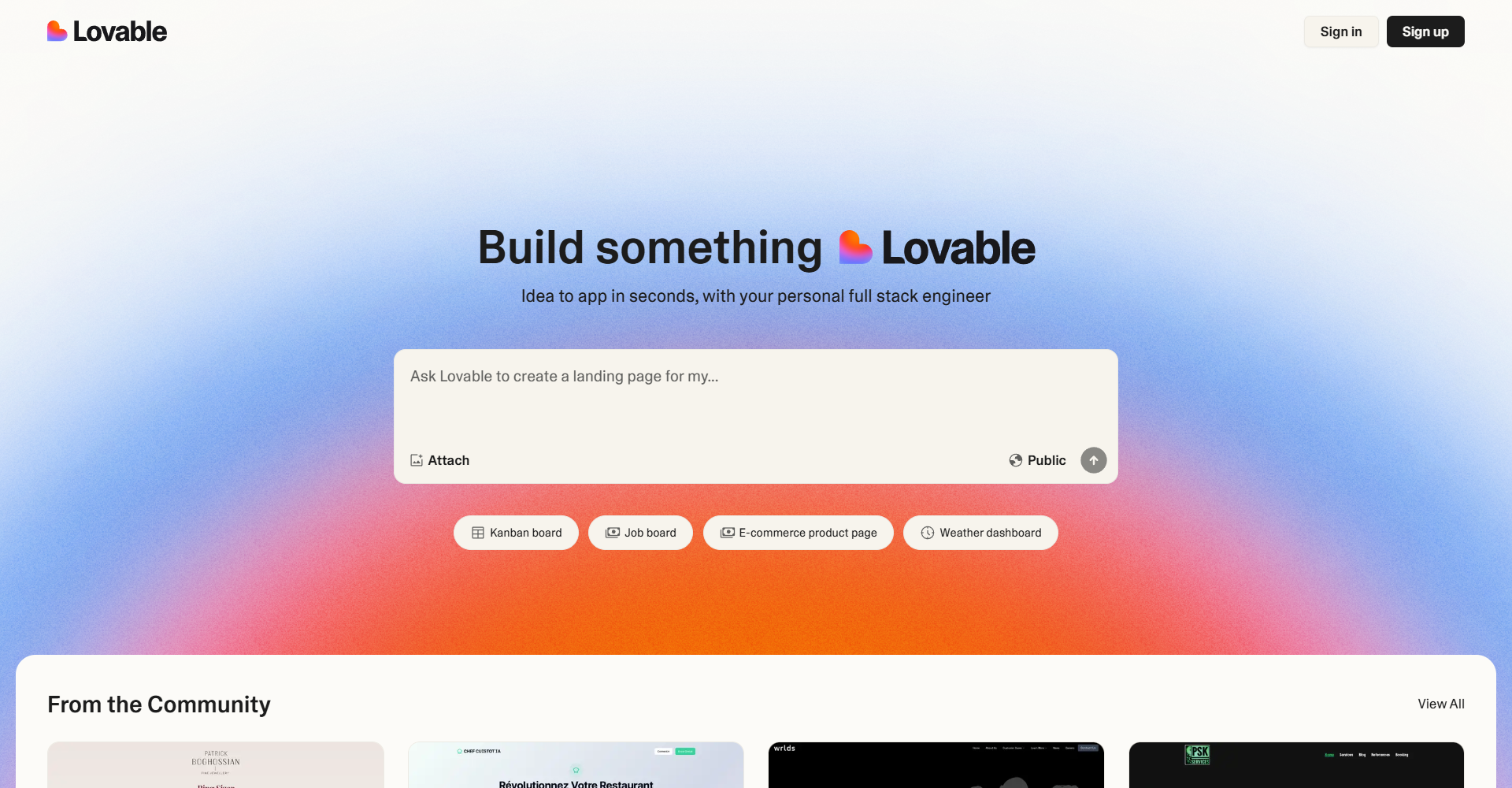 Lovable