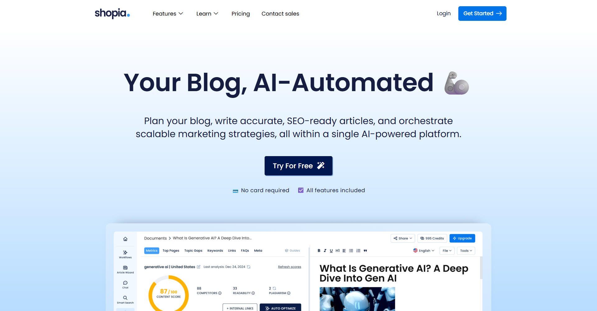 Shopia AI