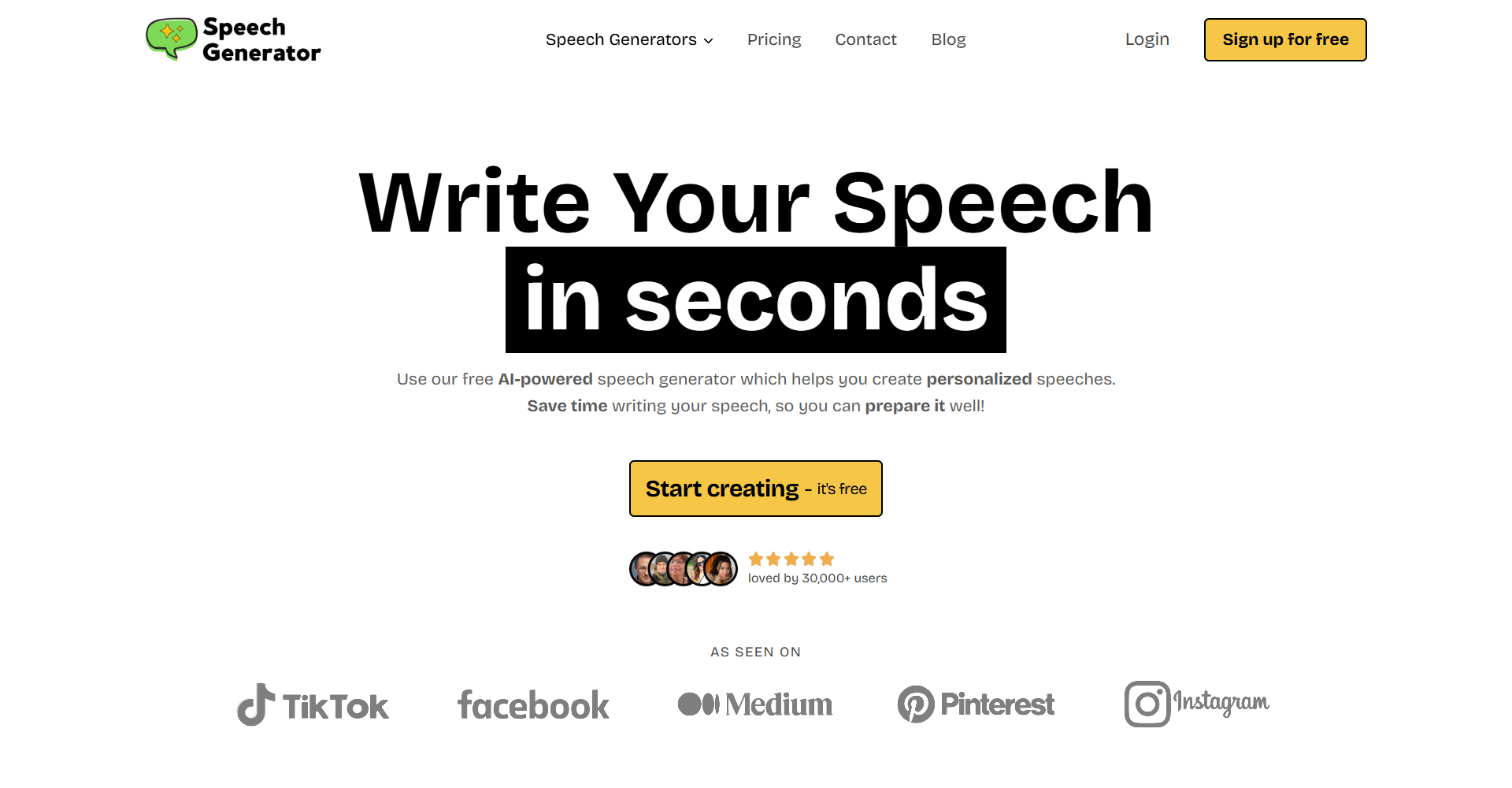 Speechgenerator AI