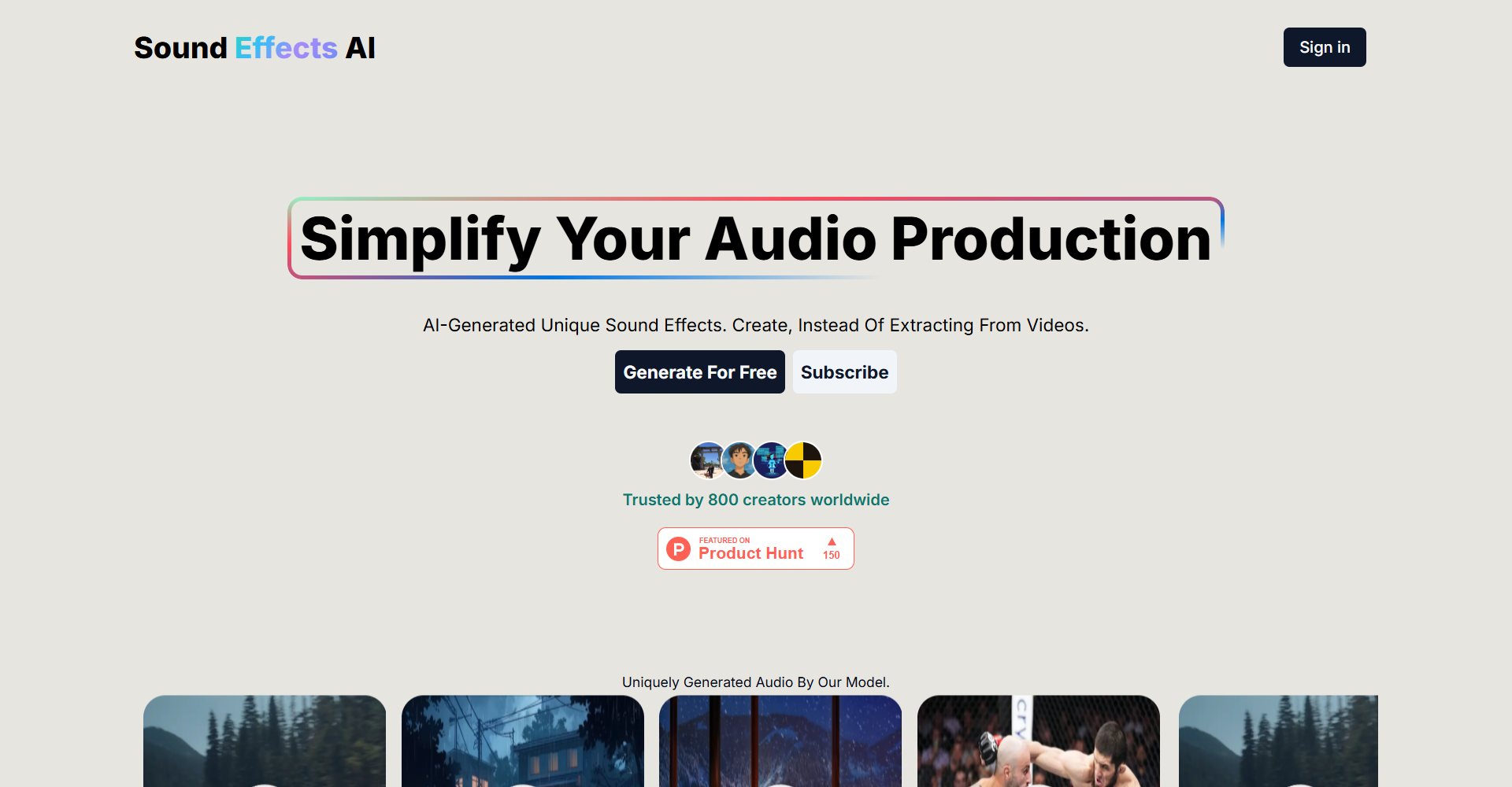 Sound Effects AI