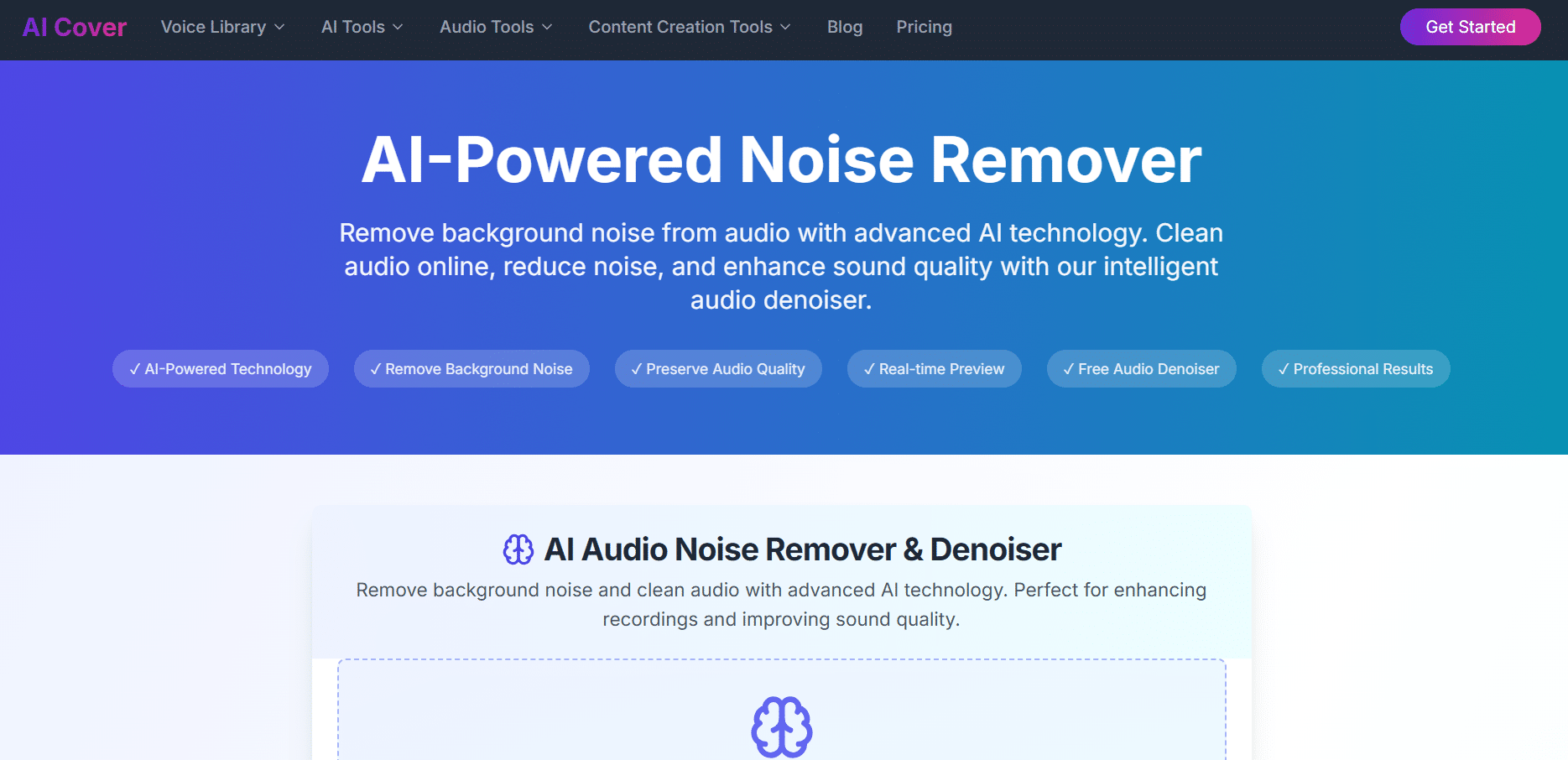 AI Cover - AI Noise Remover