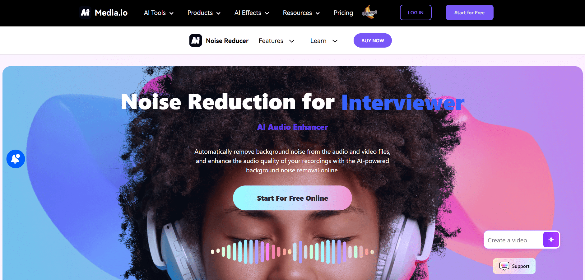 Media.io Noise Reducer
