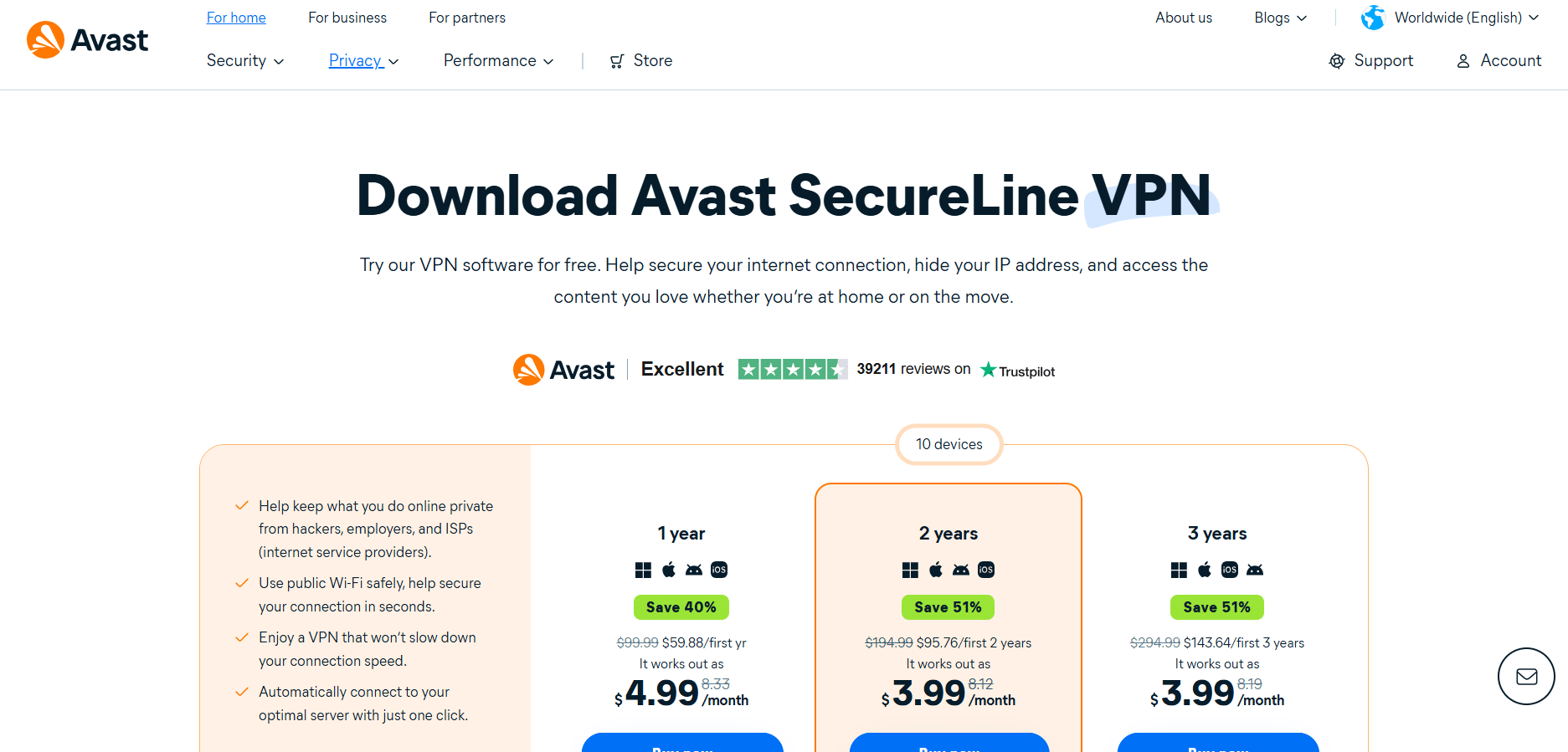 Avast SecureLine VPN