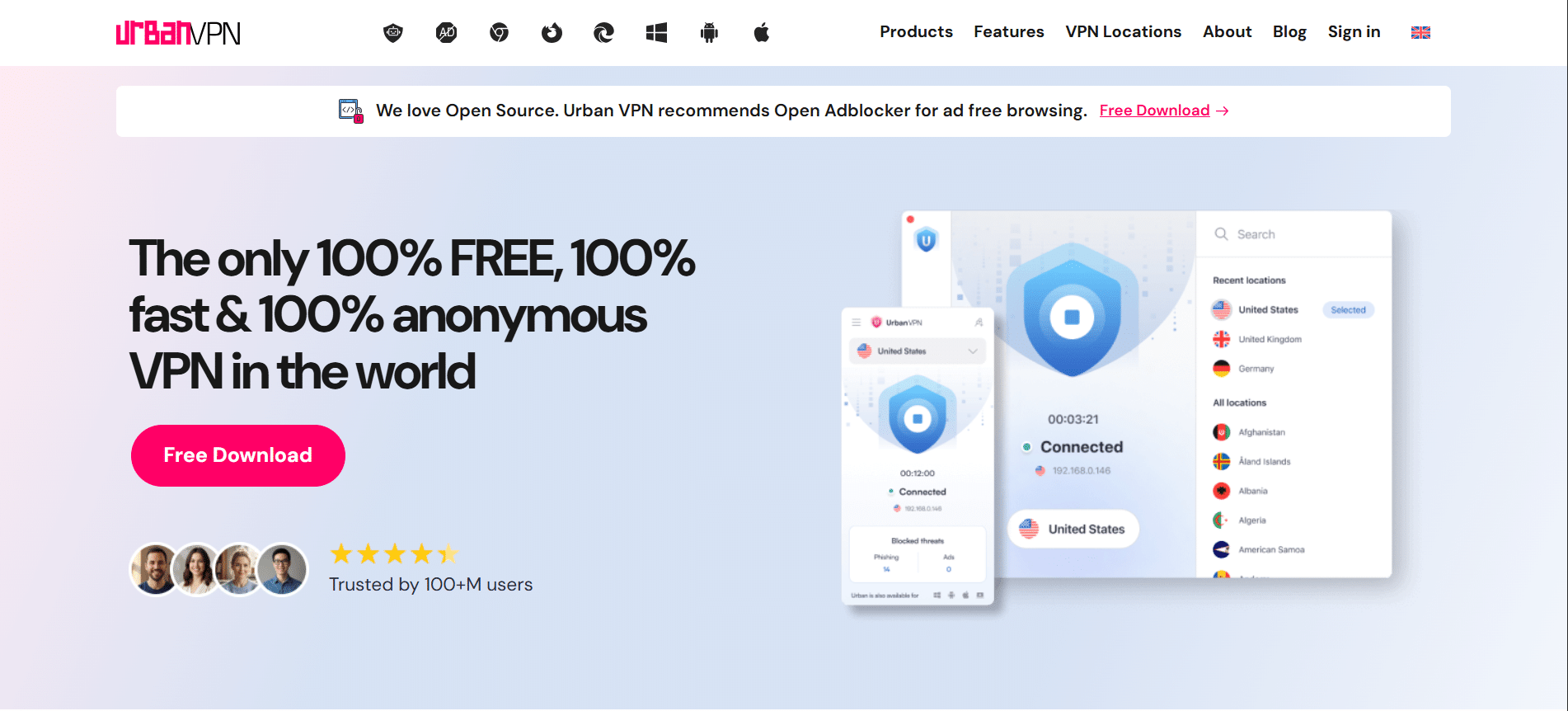 Urban VPN Homepage