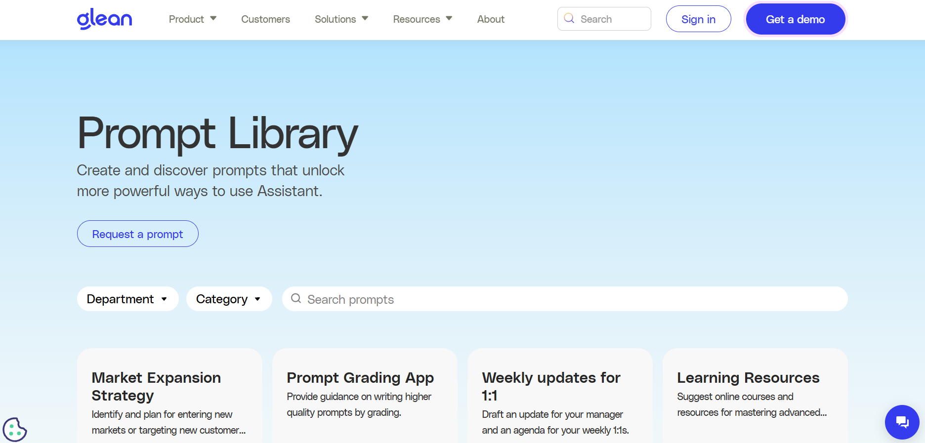 Glean Prompt Library