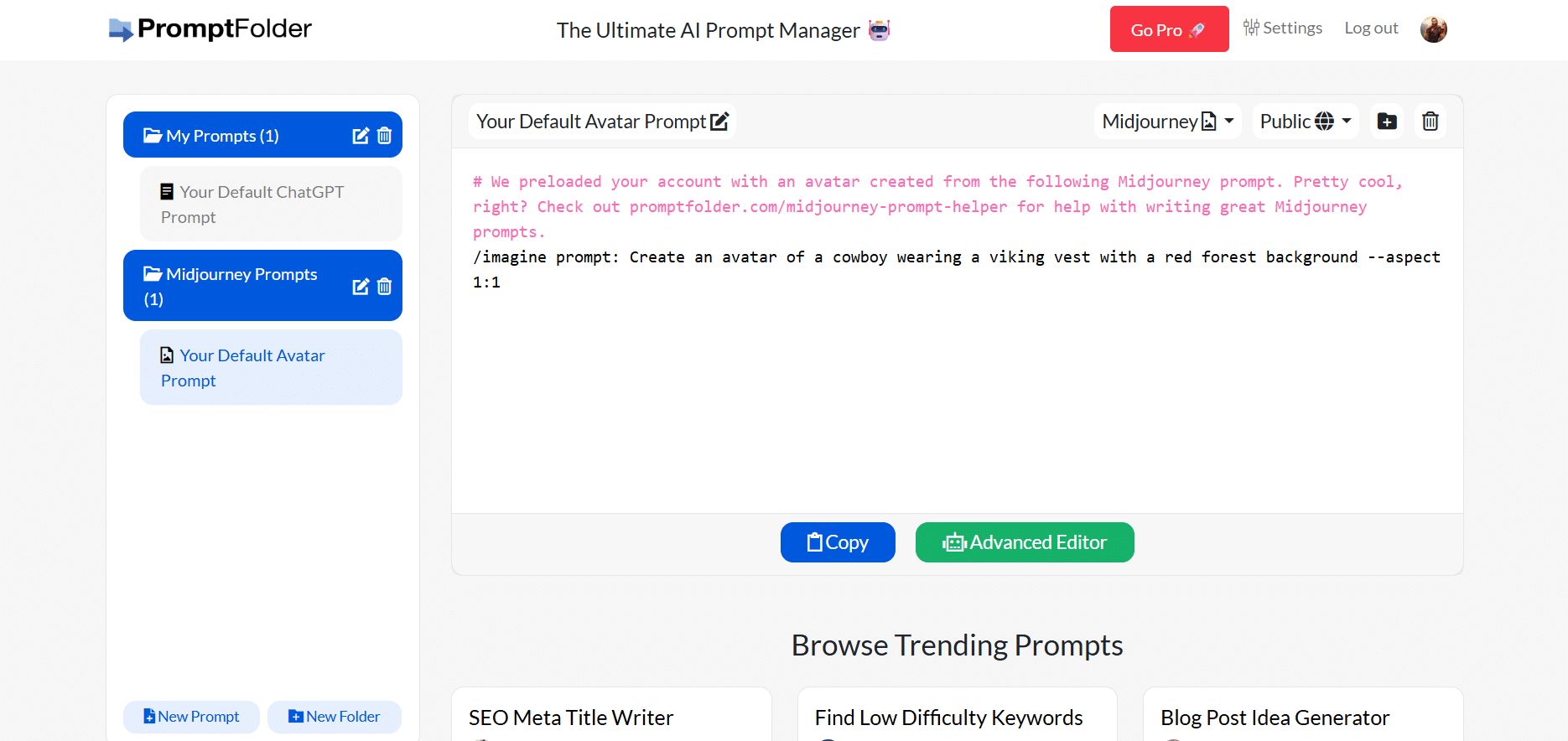PromptFolder