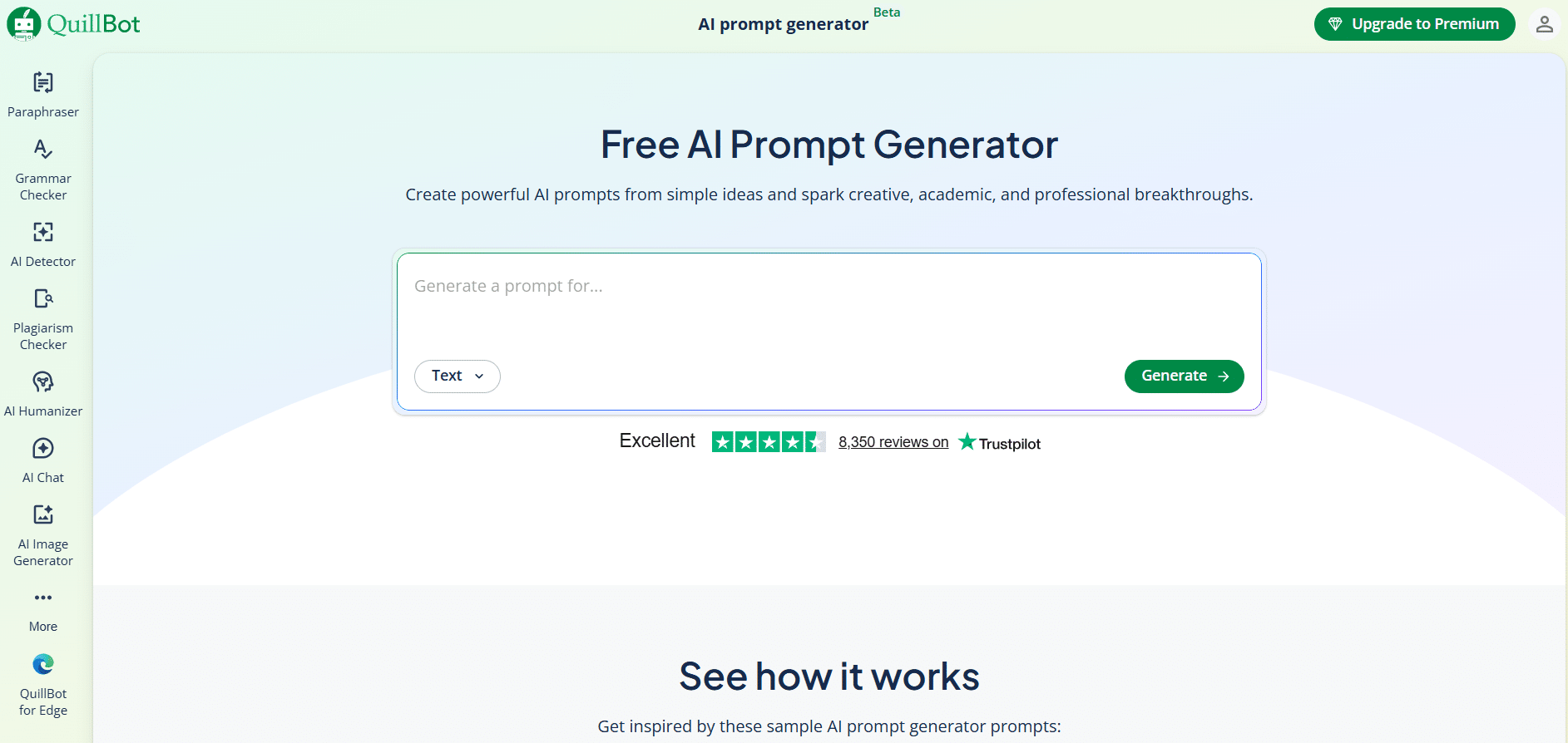 QuillBot AI Prompt Generator