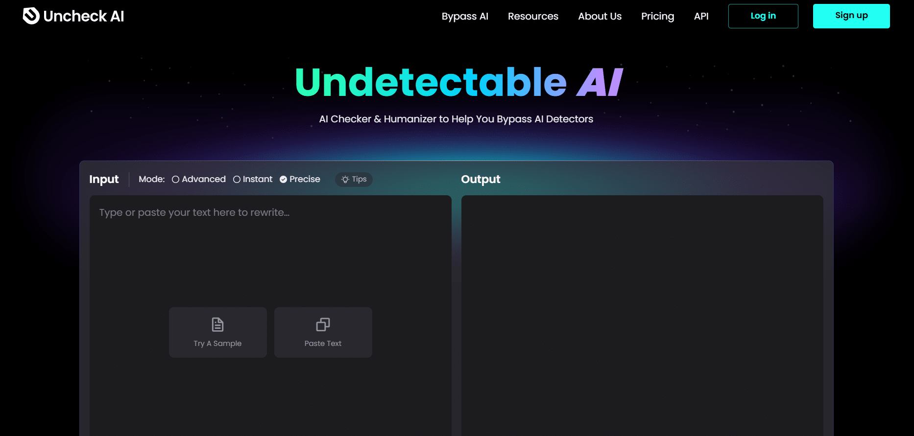 Uncheck AI