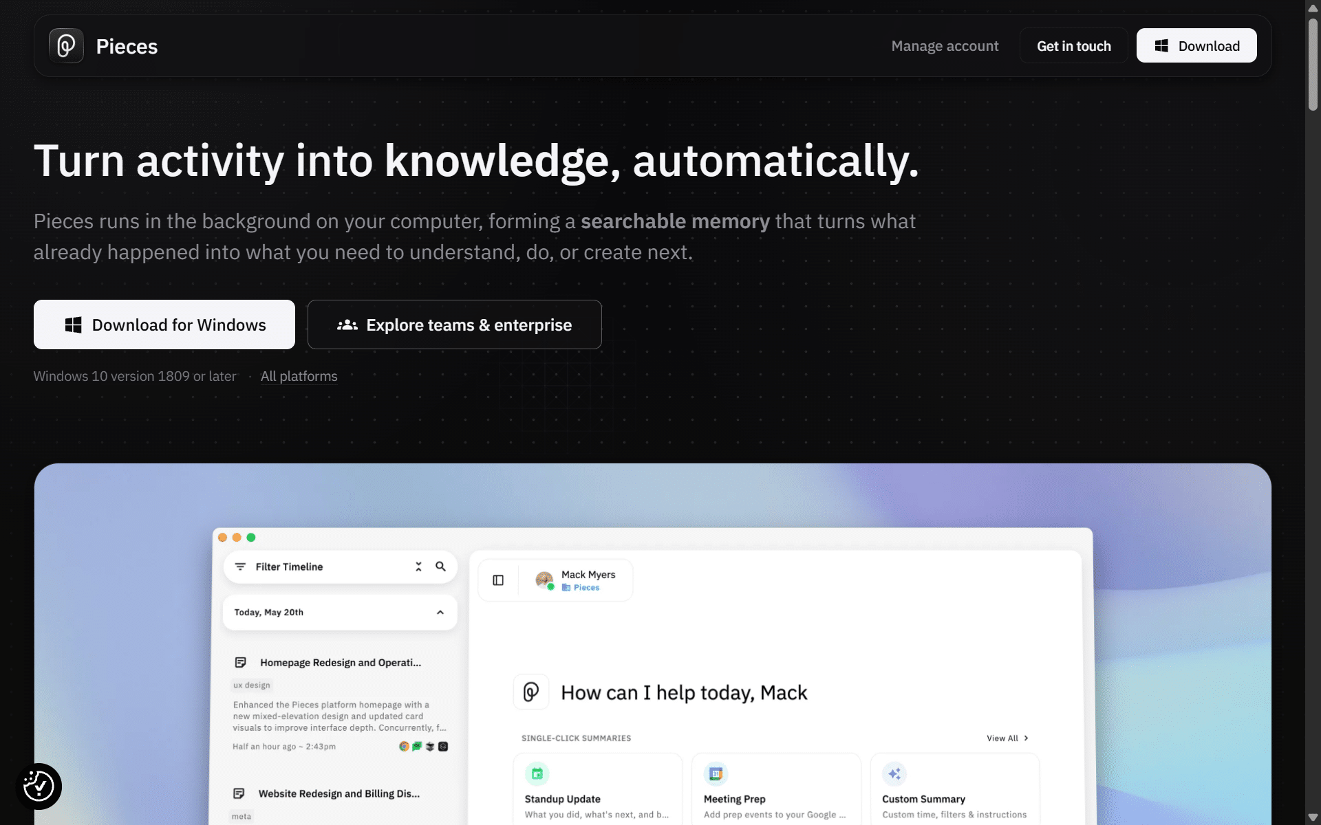 Pieces for Developers